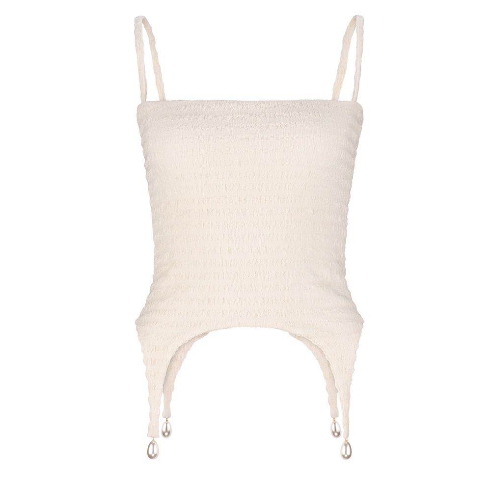 Aaizel pearl detail top